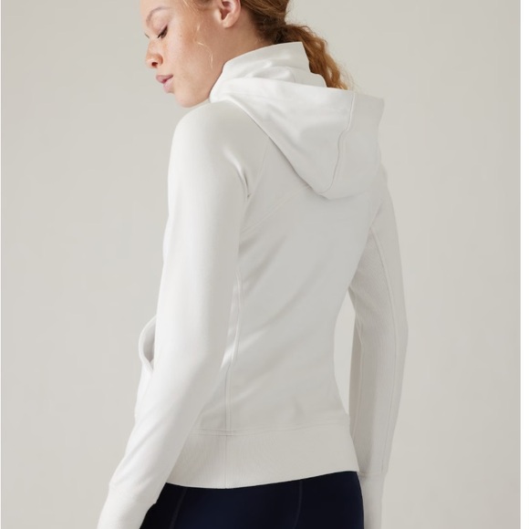 Athleta Triumph Hoodie NWT, Size M, White - Picture 2 of 2